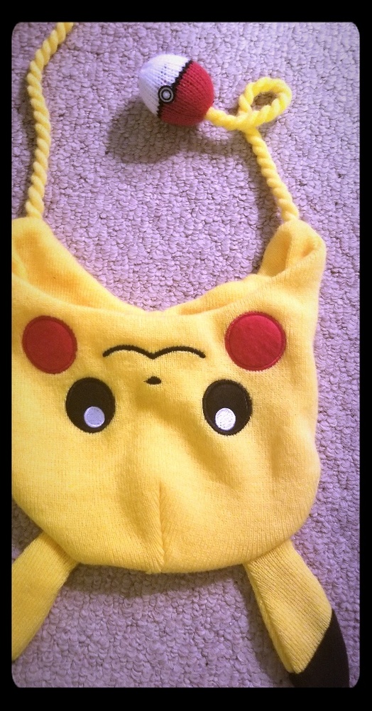 NWOT pokemon pikachu beanie with ears and pokeball